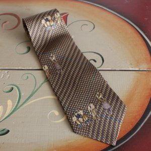 tie vintage silk golfing classic golfers playing golf by James B Fairchild clean